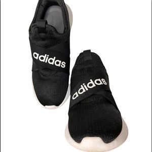 Adidas Puremotion Cloudfoam Black and White Adapt Slip-on Sneaker-Size 9